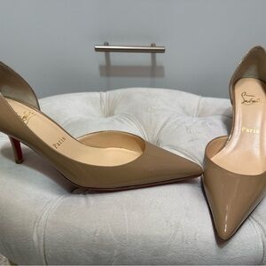 Christian Louboutin Nude Patent Leather Heels